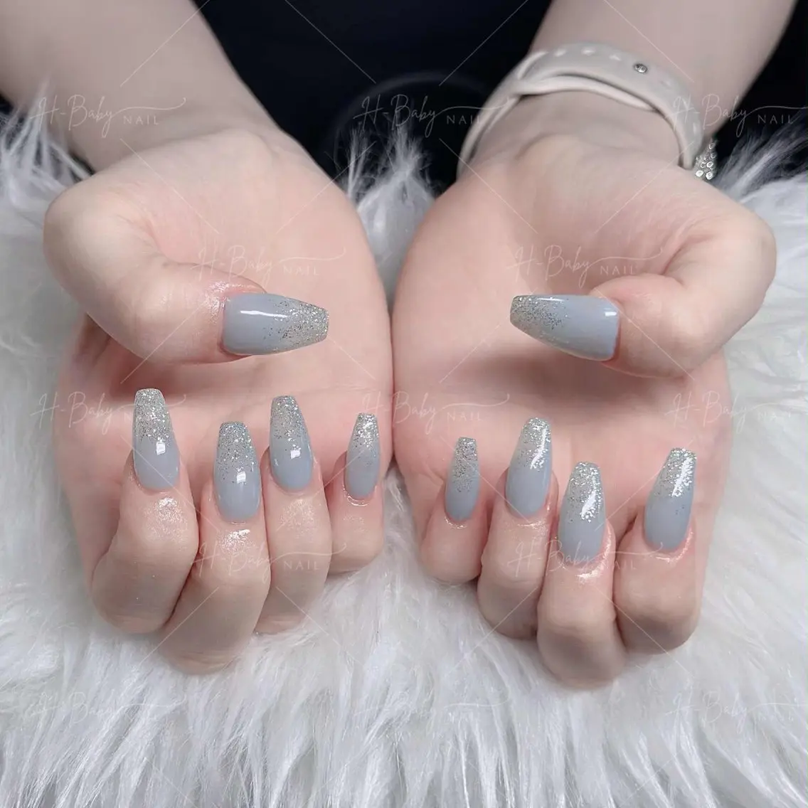 ネイル フレンチネイル ジェルネイル ハロウィン キラキラネイル 韓国ネイル ハンドネイル H.baby Nail Salonのネイルデザイン