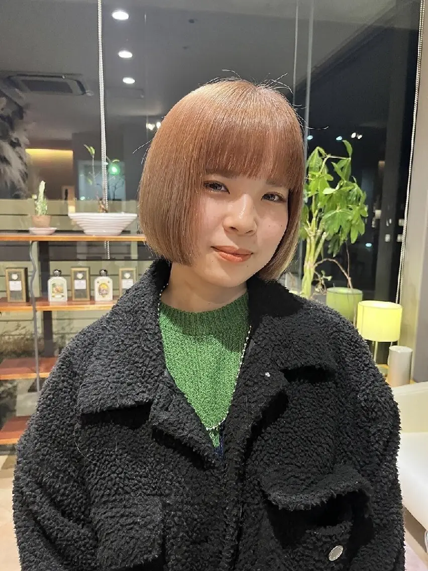 ショート カラー ベージュカラー ブリーチ ピンクカラー パープルカラー ボブ HairSalon  Cloudのヘアスタイル