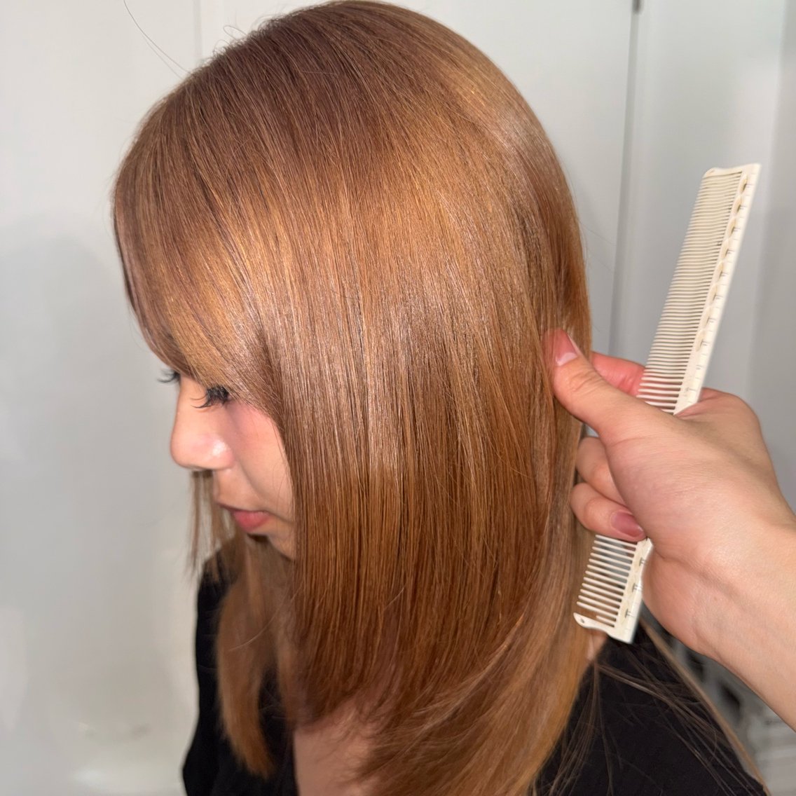 セミロング カラー ベージュカラー ブリーチ 似合わせカット ゆうと cashel渋谷のヘアスタイル