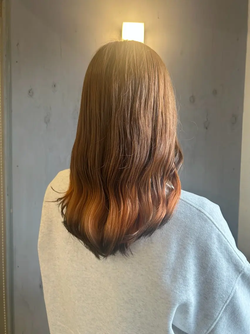 ロング カラー ナチュラル&ラフヘア 松尾 凌のヘアスタイル