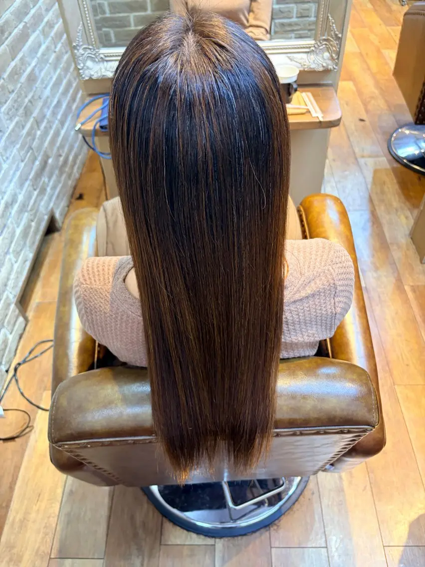 ロング 縮毛矯正 縮毛矯正 トリートメント Soulag鶴見 Sora💈のヘアスタイル