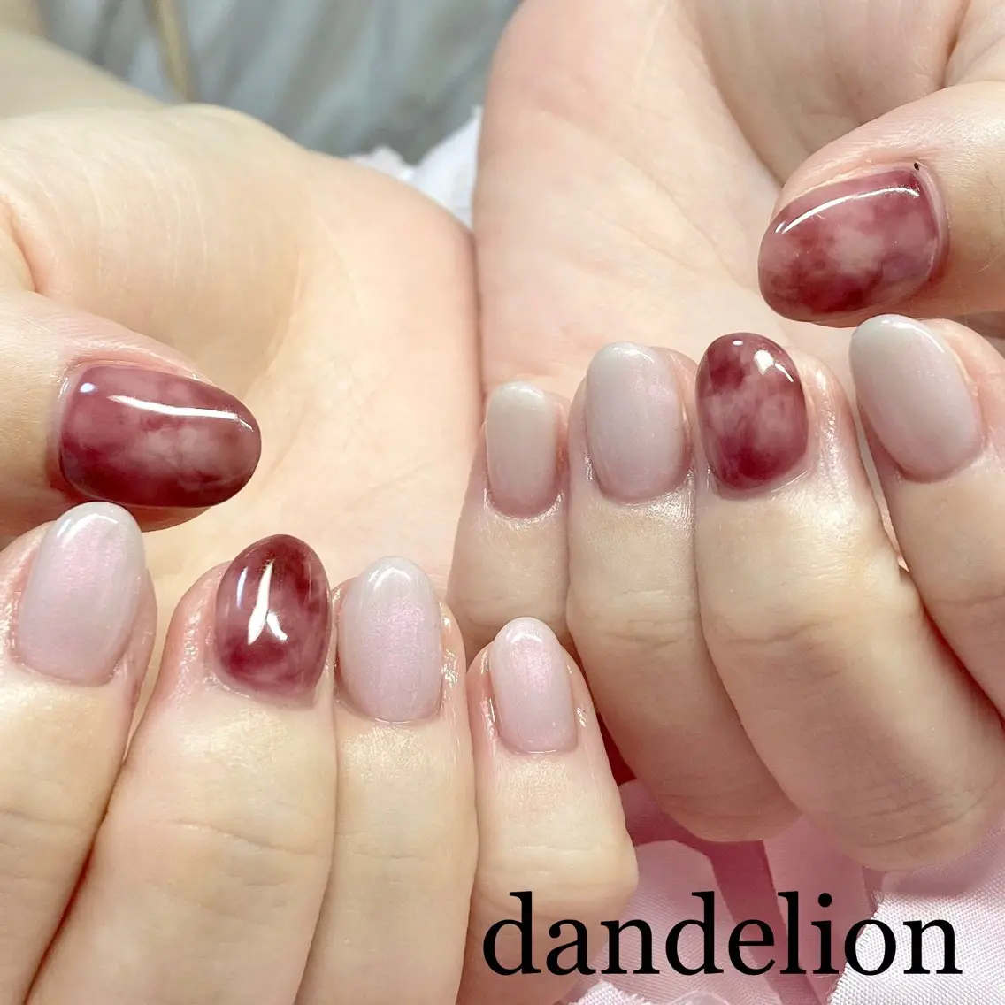 ネイル ハンドネイル ハンドケア dandelion ダンデライオンのネイルデザイン