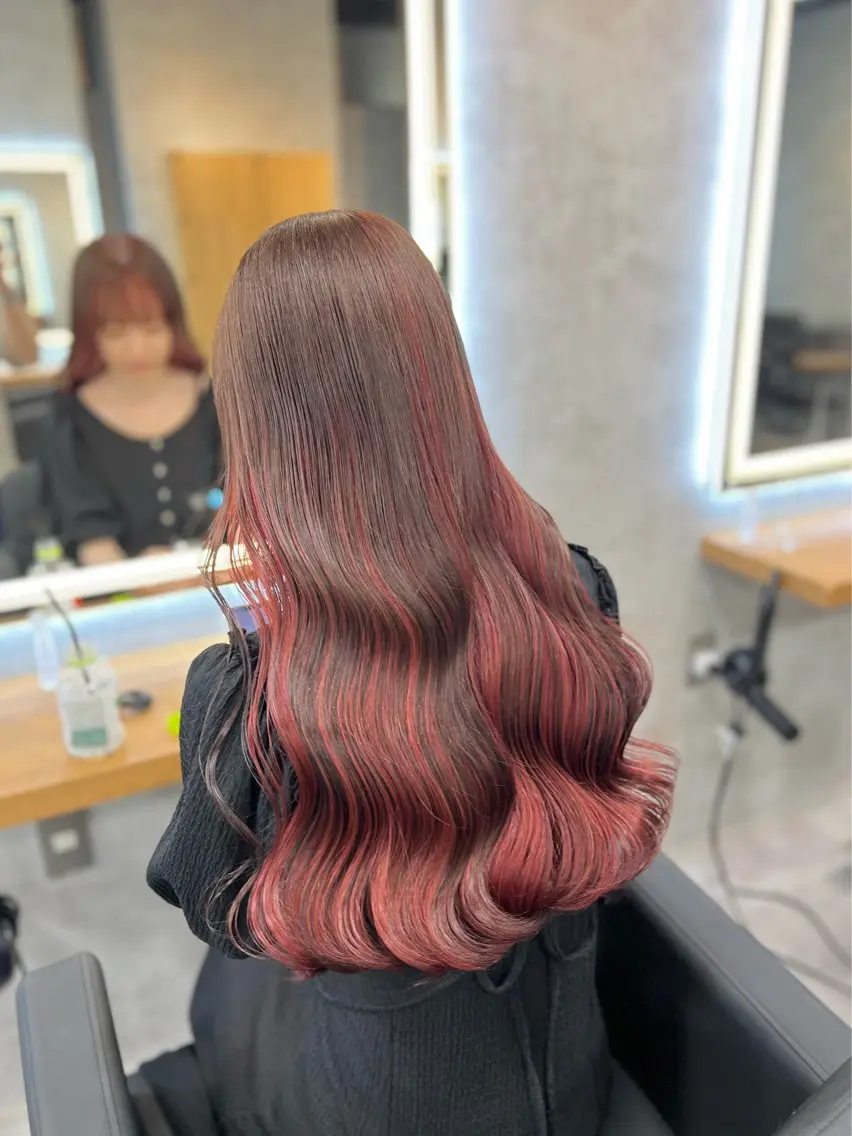セミロング カラー ダブルカラー ハイトーンカラー 髪質改善 ヘアカラー トリートメント ヘアセット カラー指名NO.1 🌈Neneのヘアスタイル