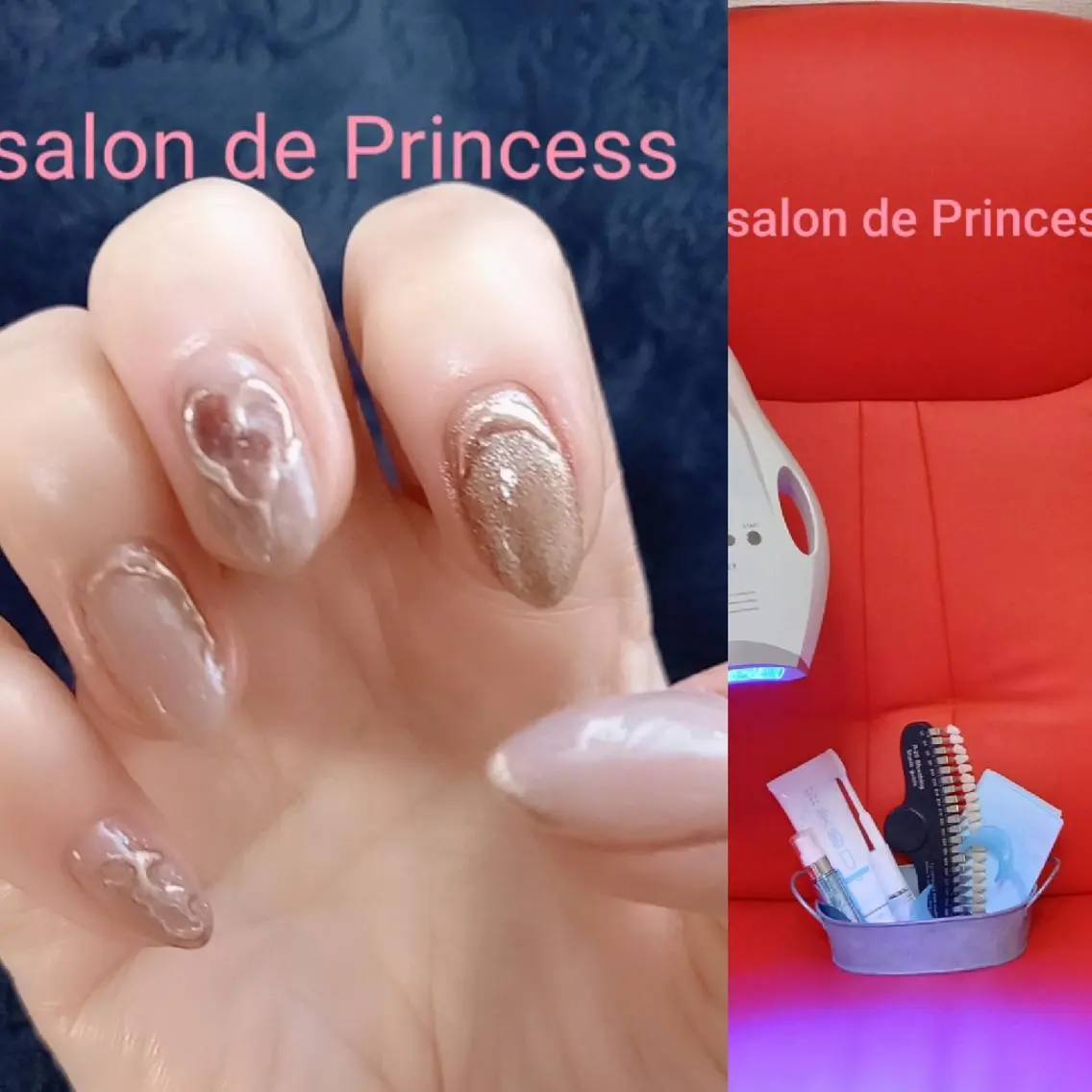 ネイル ホワイト salon de  Princessのネイルデザイン