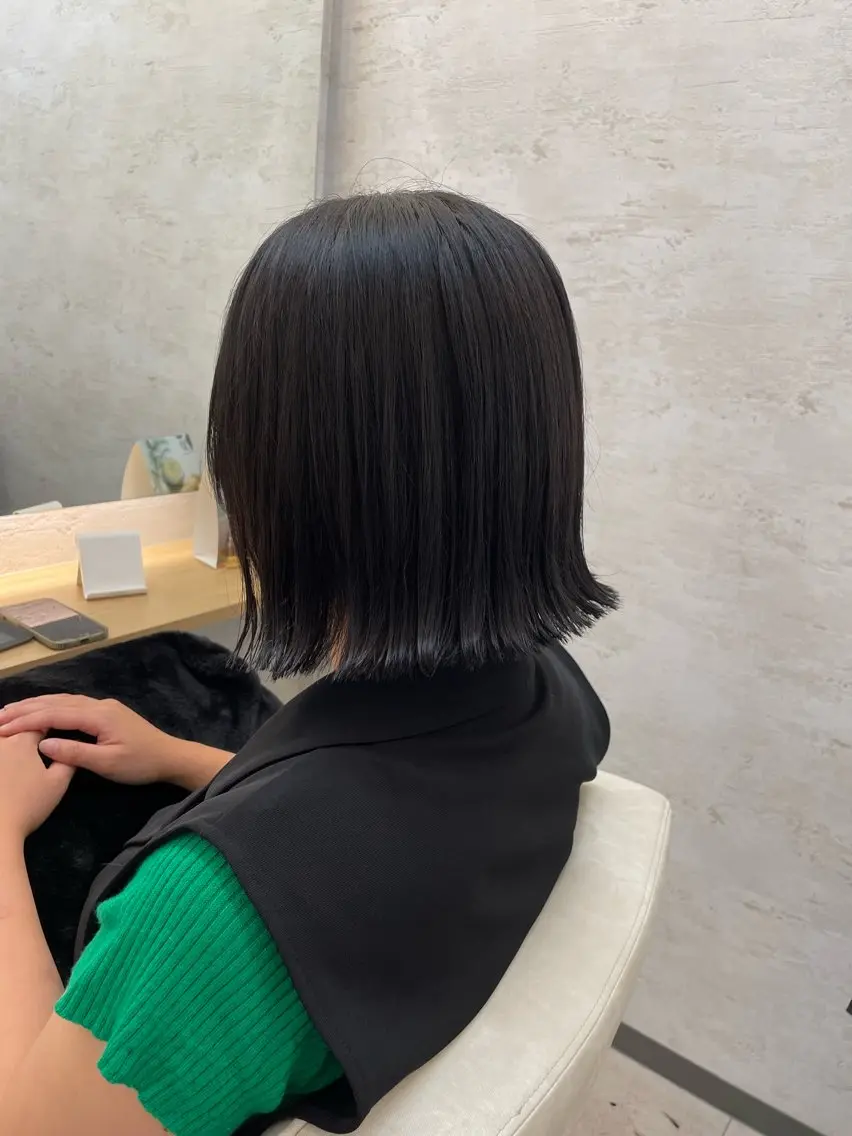ショート ボブ カット ヘアカラー トリートメント 高橋 芽衣のヘアスタイル