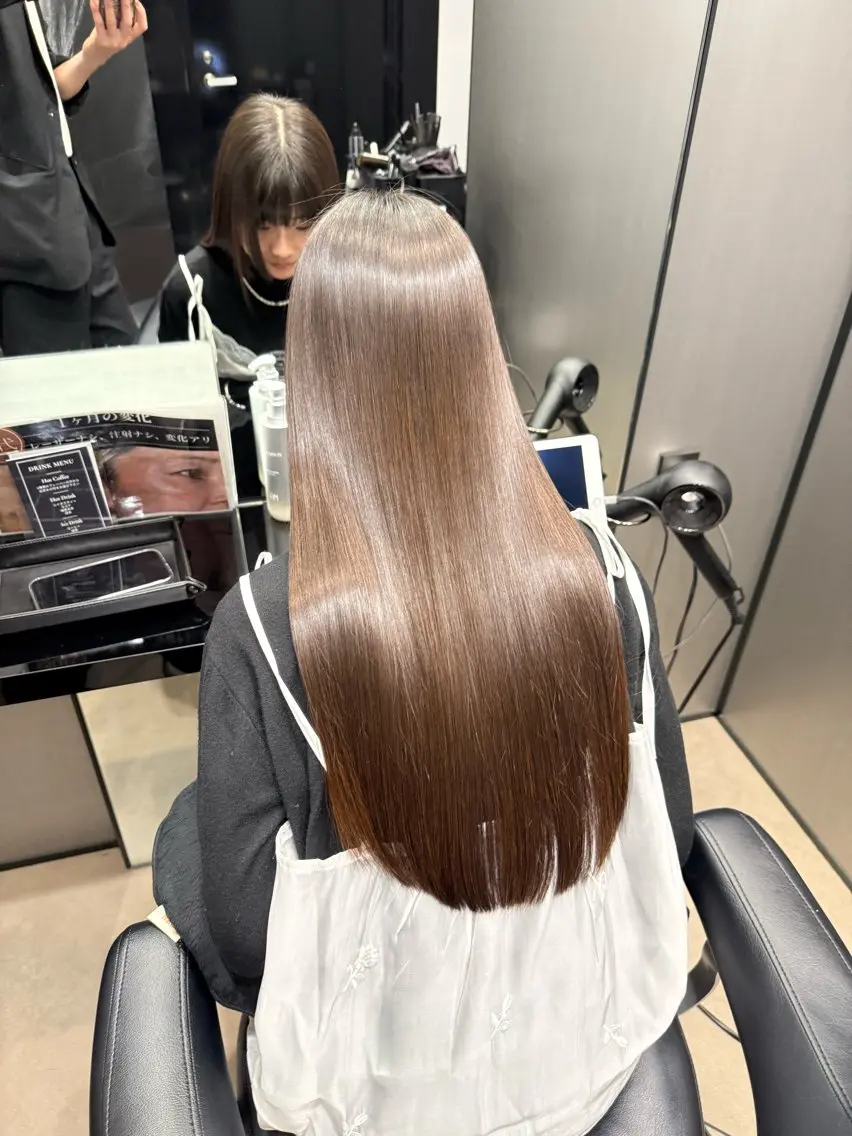 ロング 縮毛矯正 トリートメント 松尾 祐輝のヘアスタイル