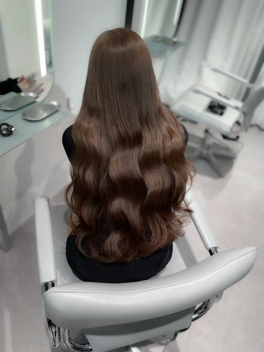 ロング 透明感巻ける縮毛矯正 可愛いStyle杏琉のヘアスタイル