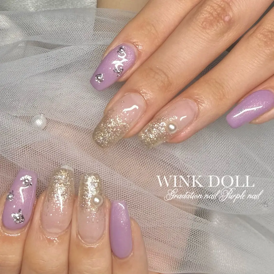 ネイル ハンドネイル WINK DOLL RIANのネイルデザイン