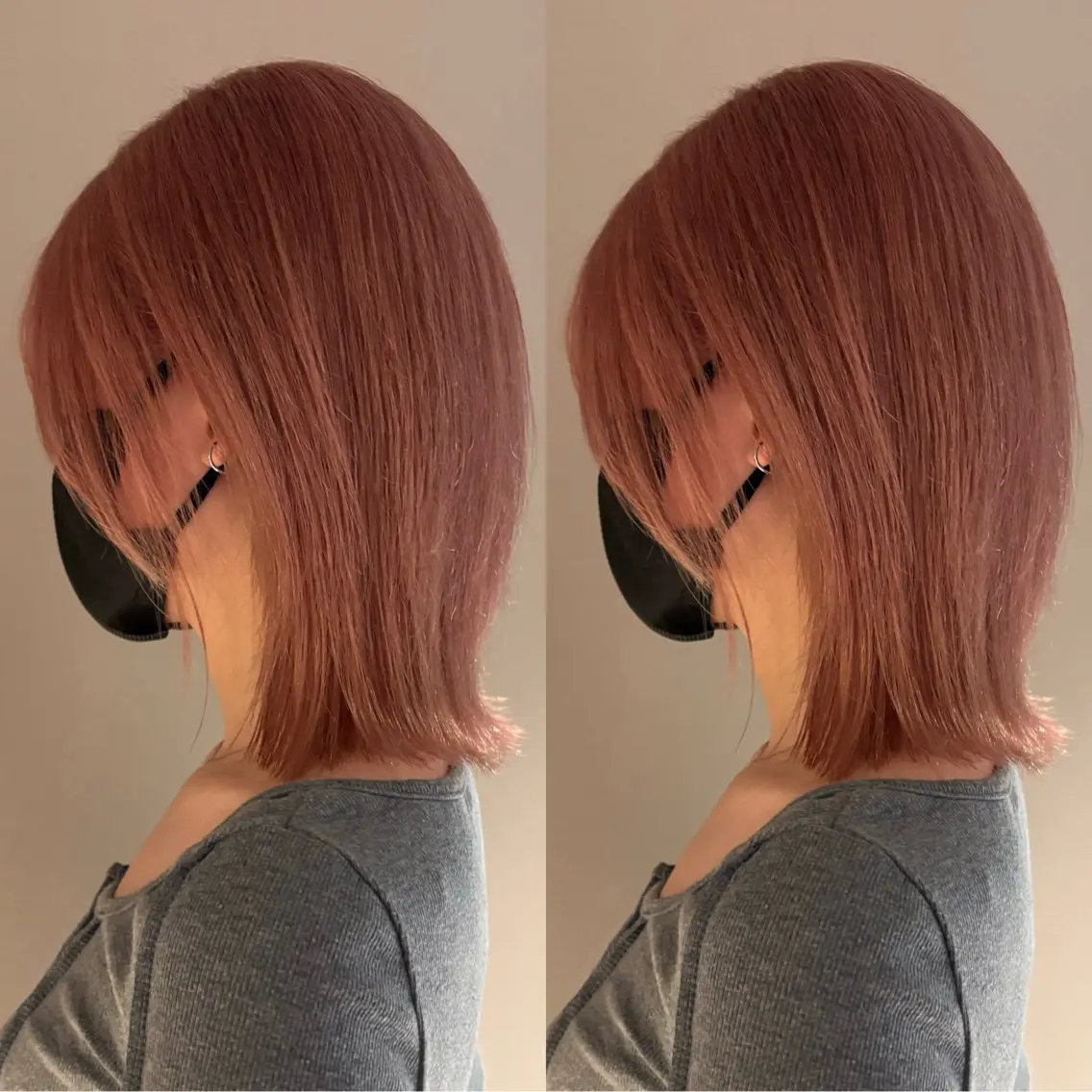 ミディアム カラー ブリーチ ボブ ヘアカラー ブリーチカラー🌟/ ちさとのヘアスタイル