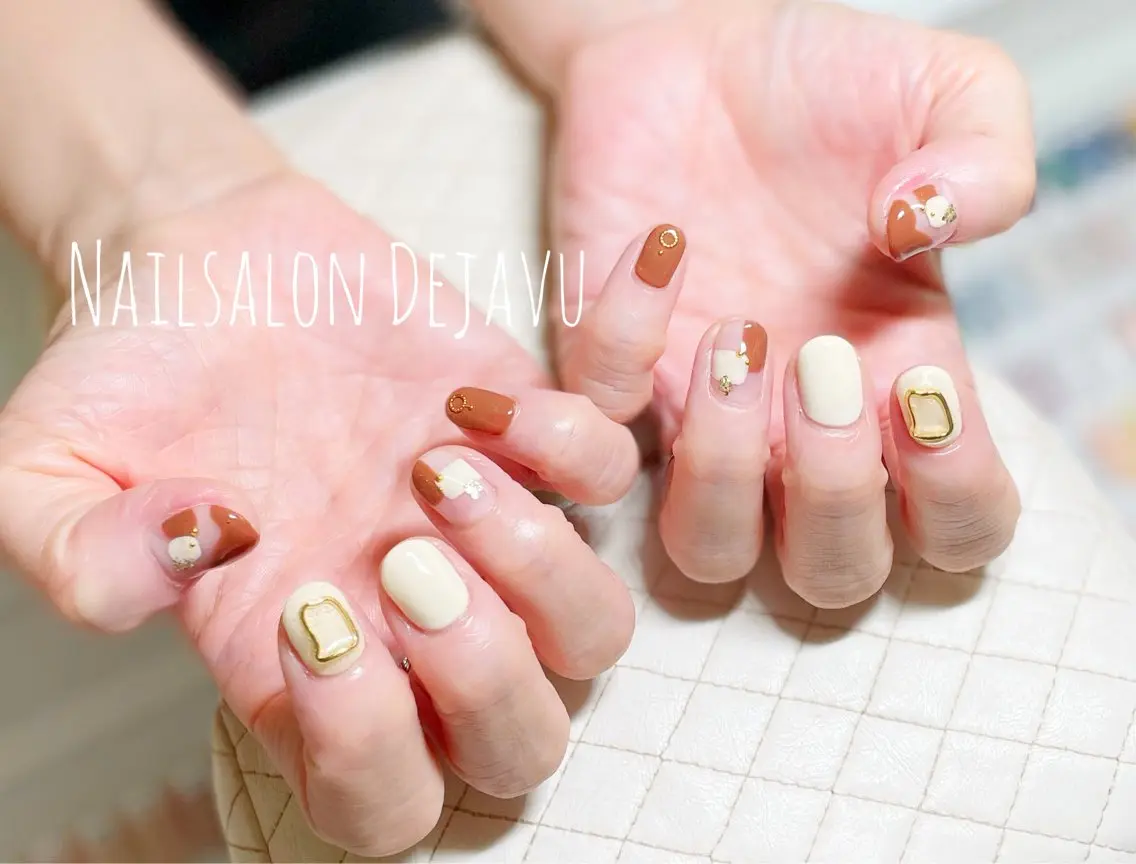 ネイル アートネイル ジェルネイル ハンドネイル Nail salon Dejavu 🌿のネイルデザイン