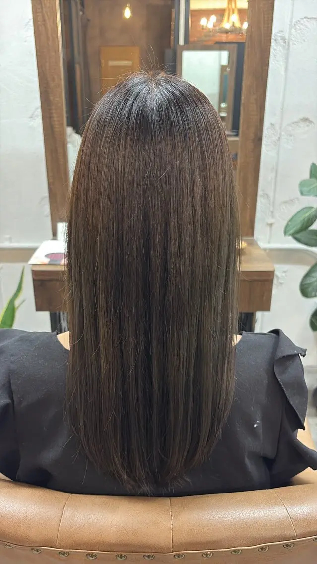 カラー グレージュ オリーブグレージュ オリーブグレー ヘアカラー 🫧透明感カラー 槇野🫧のヘアスタイル