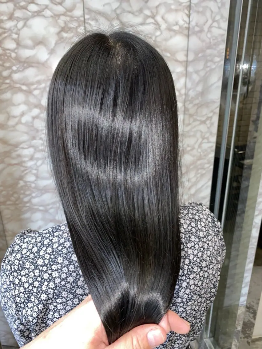 ミディアム カラー ヘアアレンジ トリートメント 菅宮 皐のヘアスタイル
