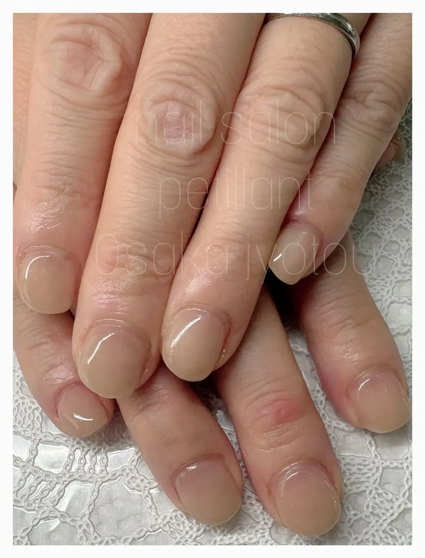 ネイル ワンカラーネイル シンプルネイル nail salon petillantのネイルデザイン
