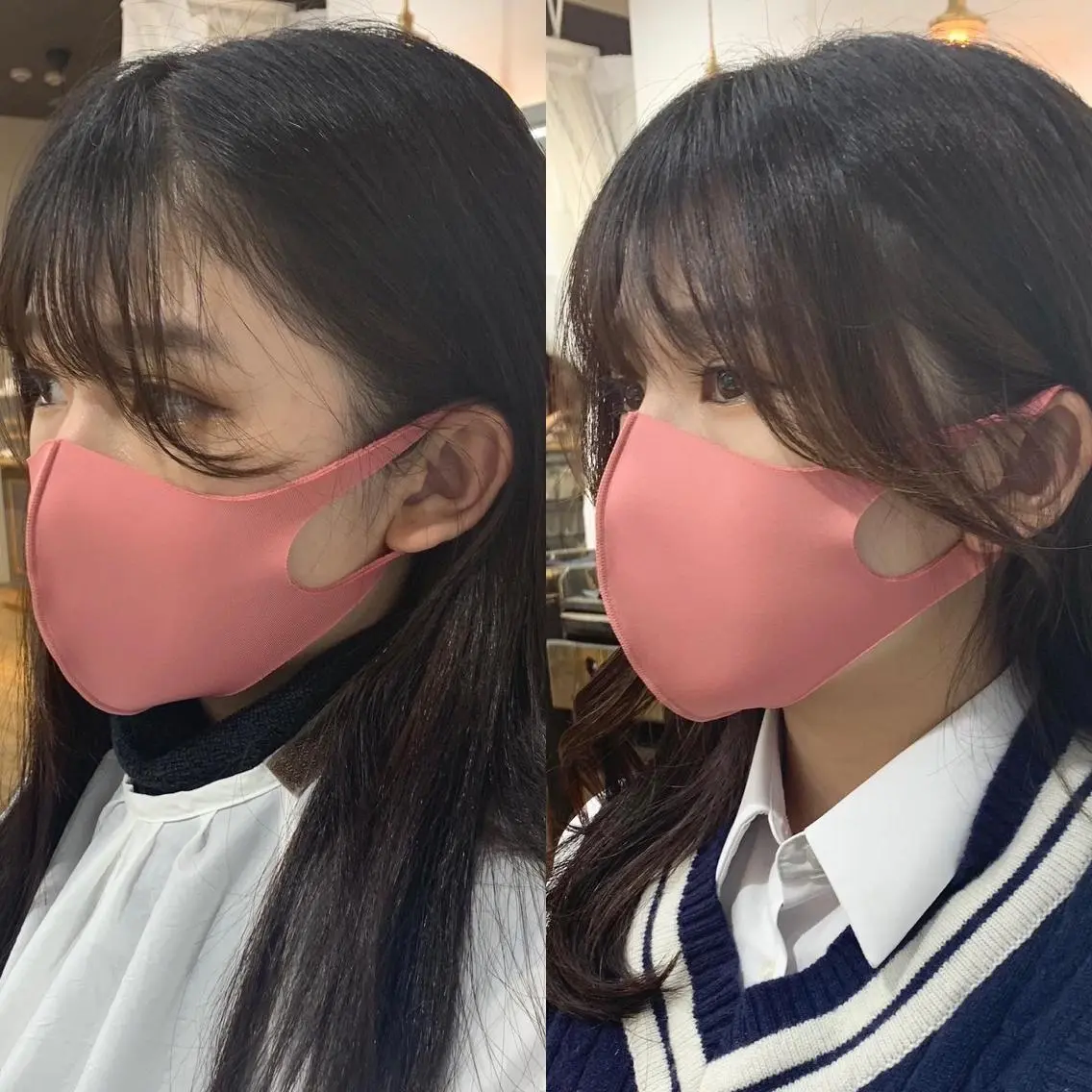セミロング カラー パーマ ヘアアレンジ メンズ キッズ ネイル マツエク・マツパ レイヤーカット／ 巻ける縮毛矯正のヘアスタイル