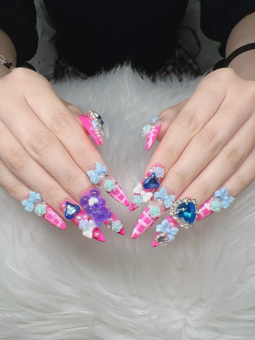 ネイル ハンドネイル Lee Nails チップ長さだし専門店のネイルデザイン