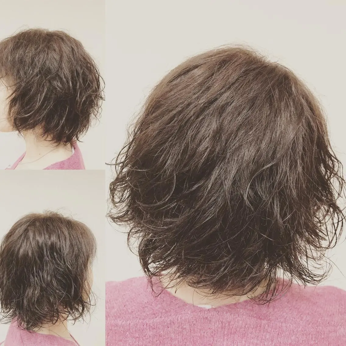 ミディアム カラー パーマ 横田 尚登のヘアスタイル
