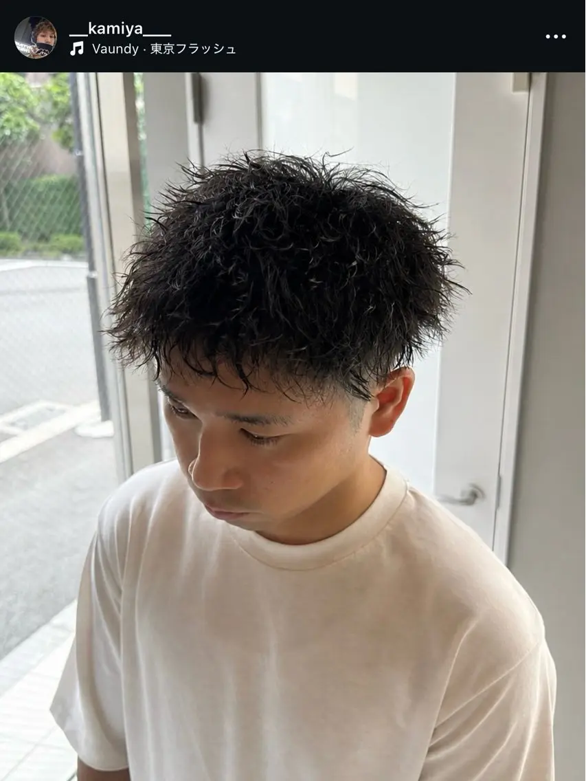 パーマ メンズ メンズパーマ ツイストスパイラルパーマ ツーブロック 刈り上げ スパイラルパーマ カット パーマ ［メンズ特化］神谷 清のヘアスタイル