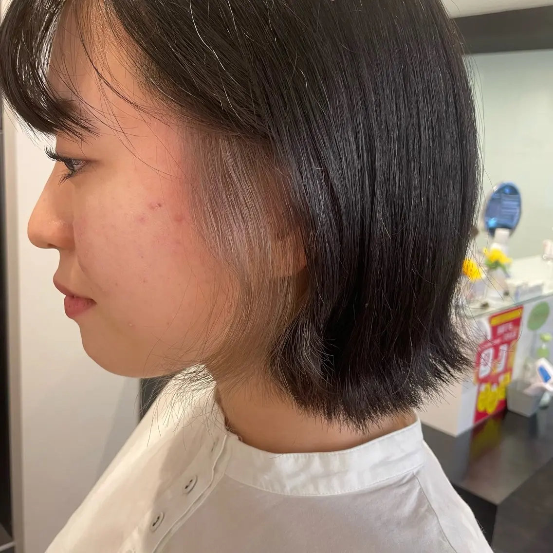ショート ヘアカラー トリートメント 中村 友香🧸 ブリーチ/艶髪カラーのヘアスタイル