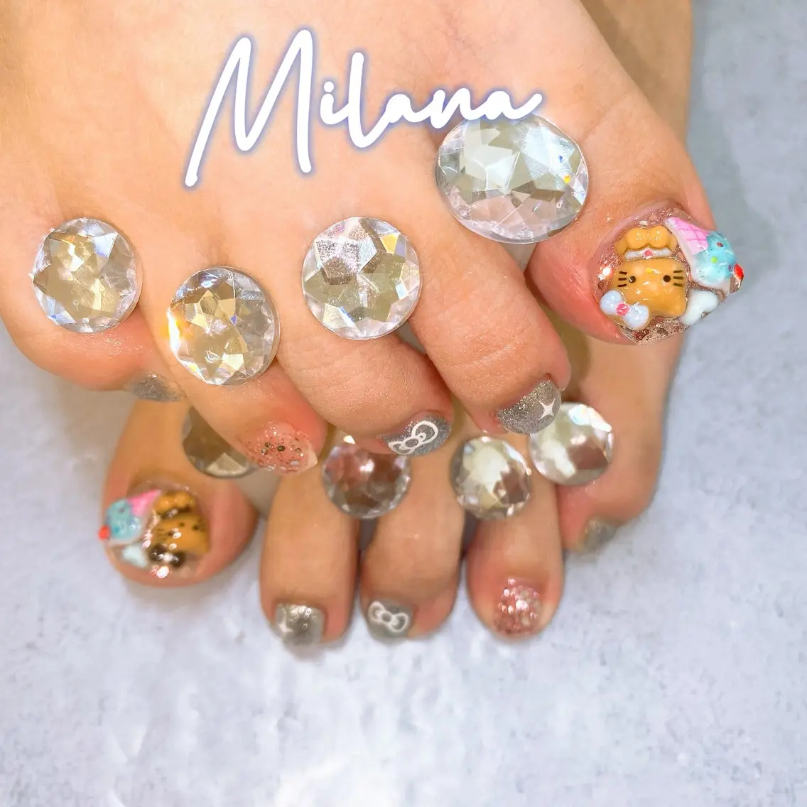 ネイル フットネイル フットネイル Milana （研修生メニュー）のネイルデザイン