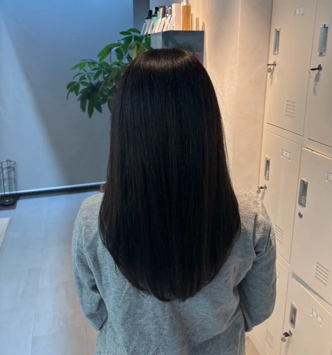 ロング カラー カット ヘアカラー トリートメント ヘッドスパ RINO LAMINのヘアスタイル