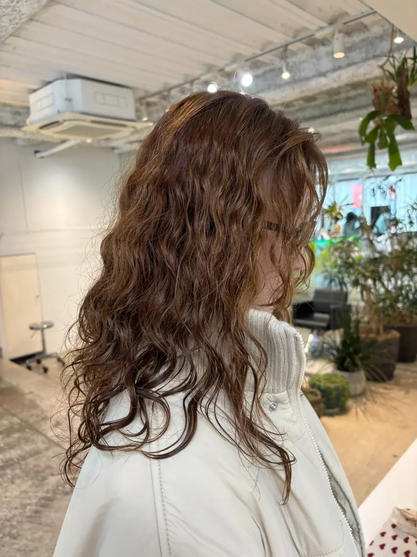 ロング パーマ カット パーマ ANY/須田麻人 /パーマスタイルのヘアスタイル