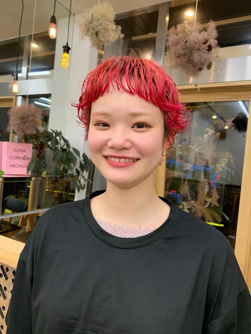 ショート カラー 原田 穂真のヘアスタイル