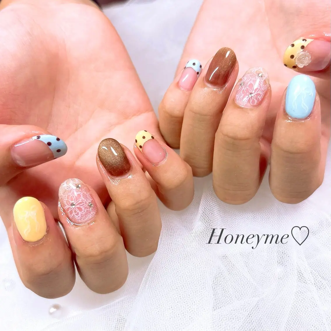 ネイル Honey me ❁⃘*.゚のネイルデザイン