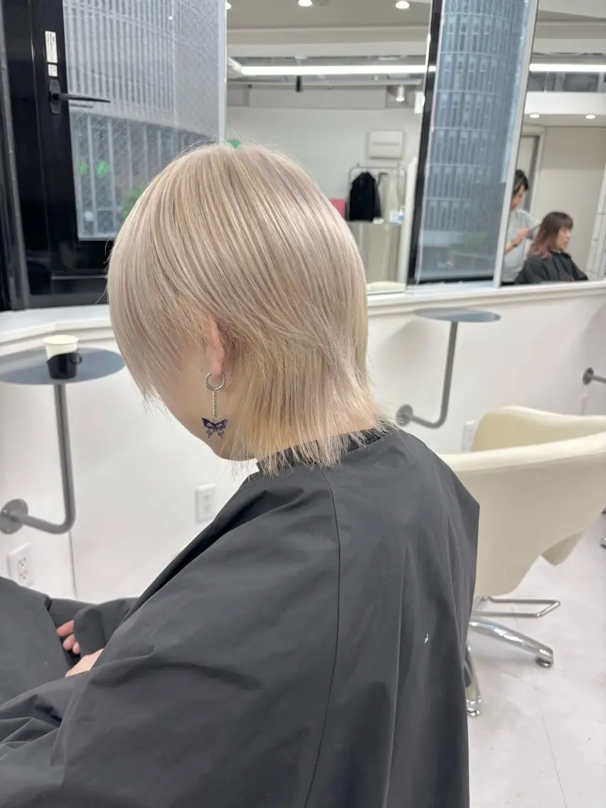 メンズ カット ヘアカラー トリートメント ヘアセット 🎗副店長/井上 竜 ブリーチ指名No.1のヘアスタイル
