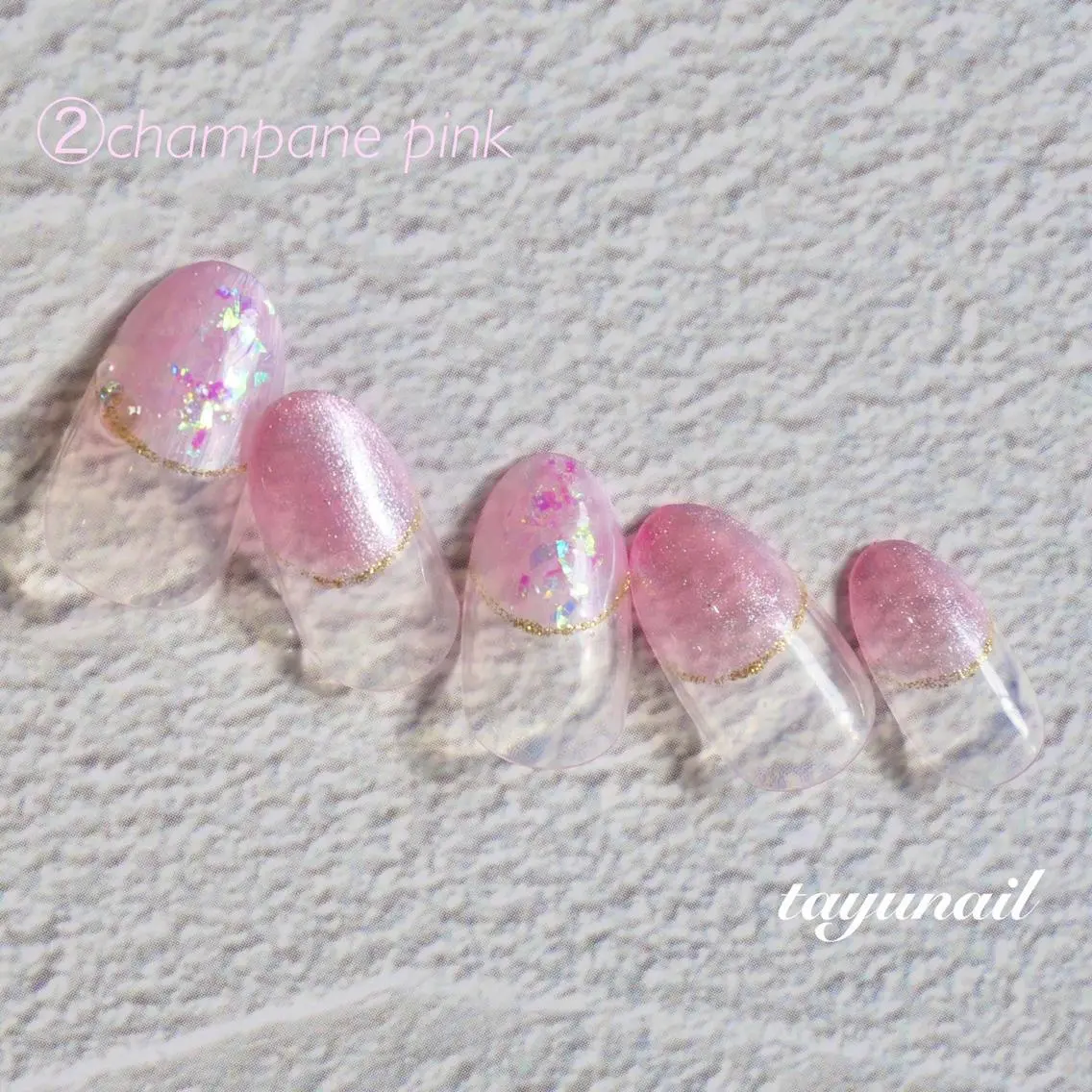 ネイル アートネイル ブルー フットネイル フレンチネイル ジェルネイル ネイルサロン 【たゆnail】のネイルデザイン