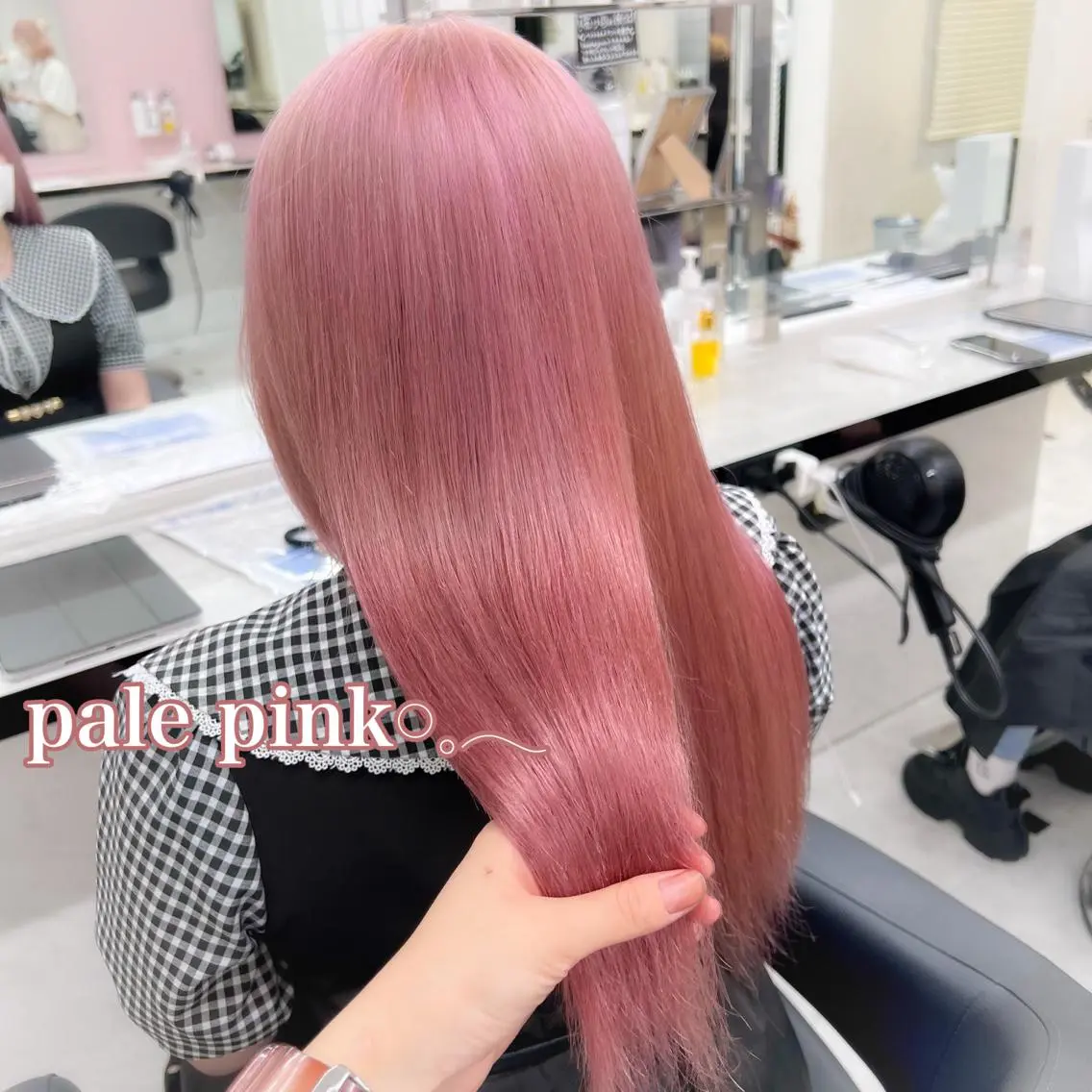 ミディアム カラー ハイトーンカラー ピンクカラー ヘアカラー トリートメント ヘッドスパ ヘアセット 透明感/艶髪/💖 トレンドスタイル💖のヘアスタイル