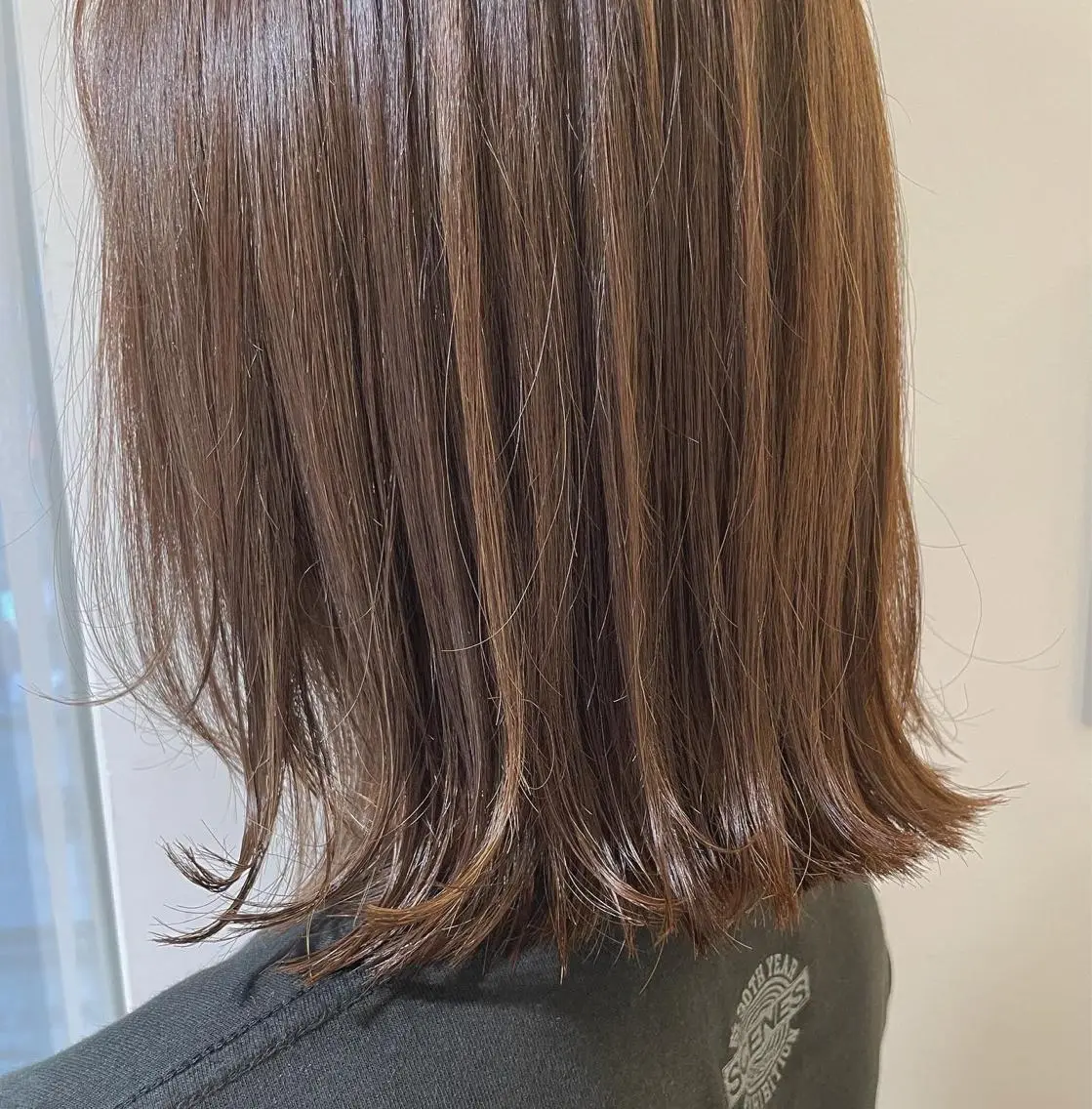 ミディアム カラー ハイライトカラー ボブ ハイライト ヘアカラー トリートメント ヘッドスパ ✨カラー支持No.1 🧸ワキ カナコ🧸のヘアスタイル