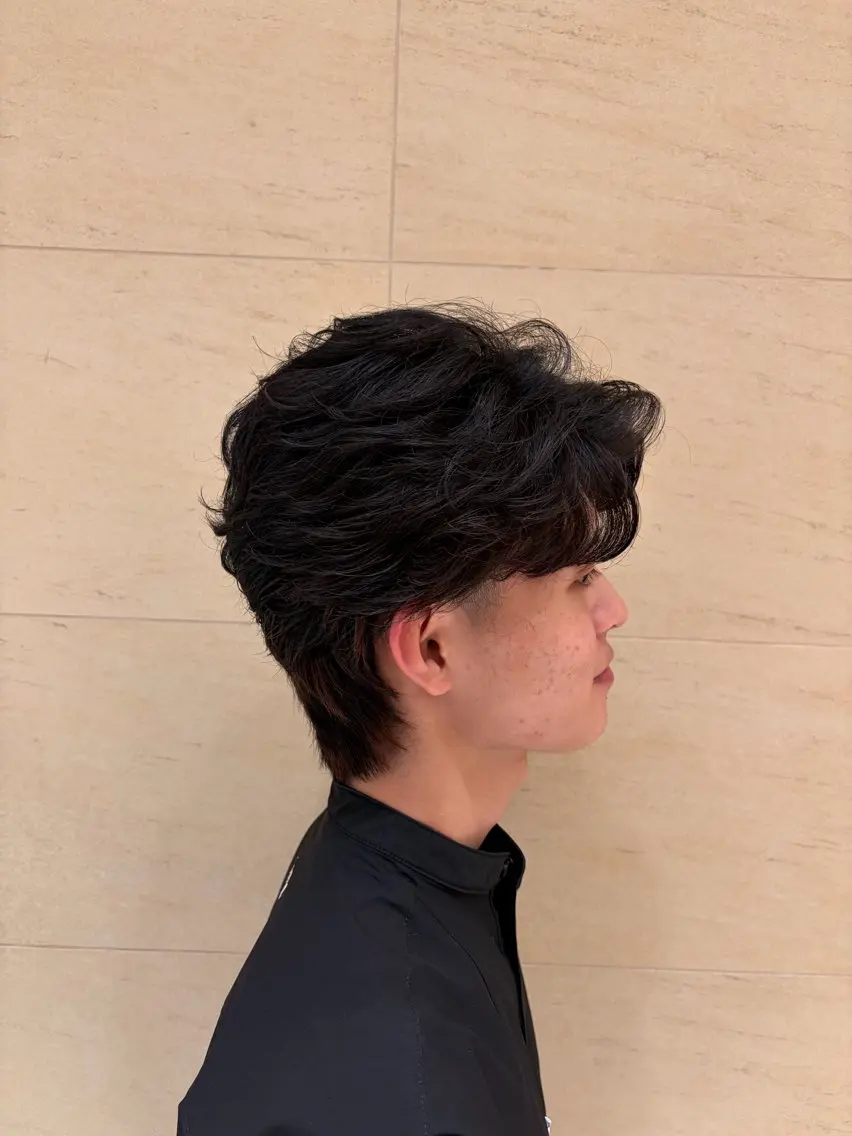 ショート パーマ 森 花里奈のヘアスタイル