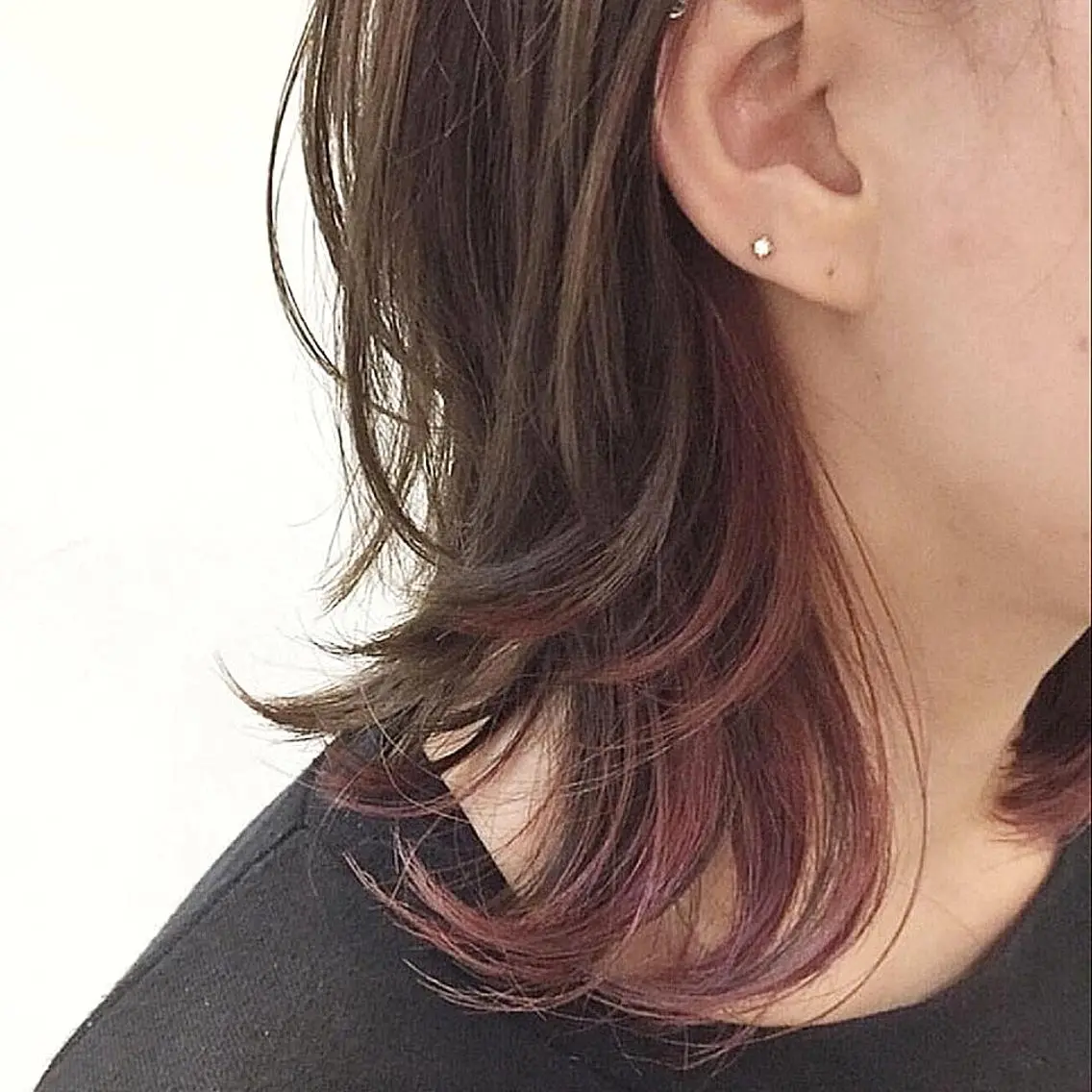 ミディアム 山下 翔のヘアスタイル