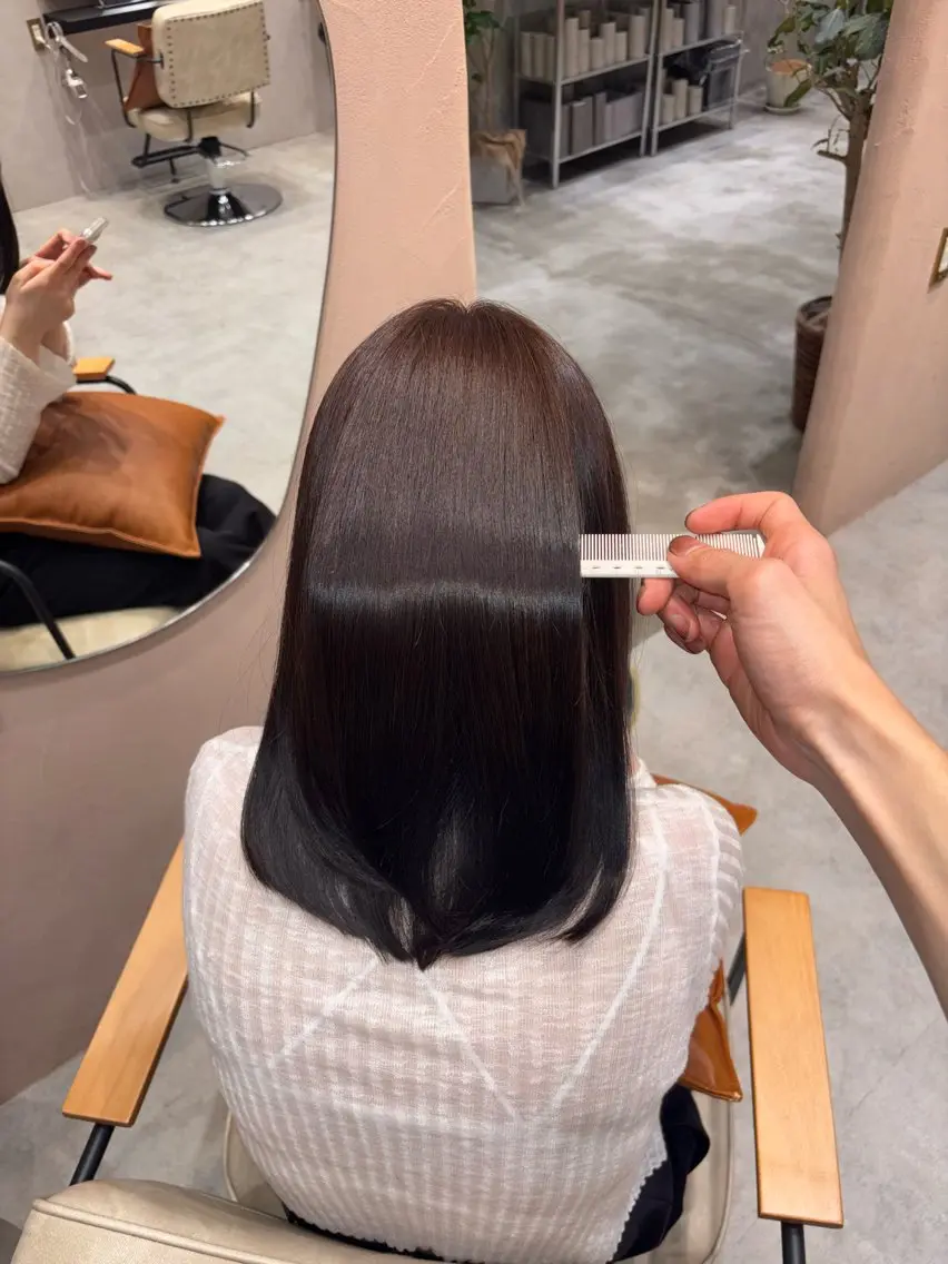 ミディアム トリートメント ヘッドスパ🫧カラー たけとら🐯のヘアスタイル