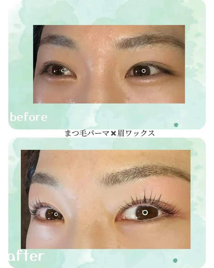 《ミニモ限定価格！》似合わせまつ毛パーマ×デザイン美眉ワックスの写真