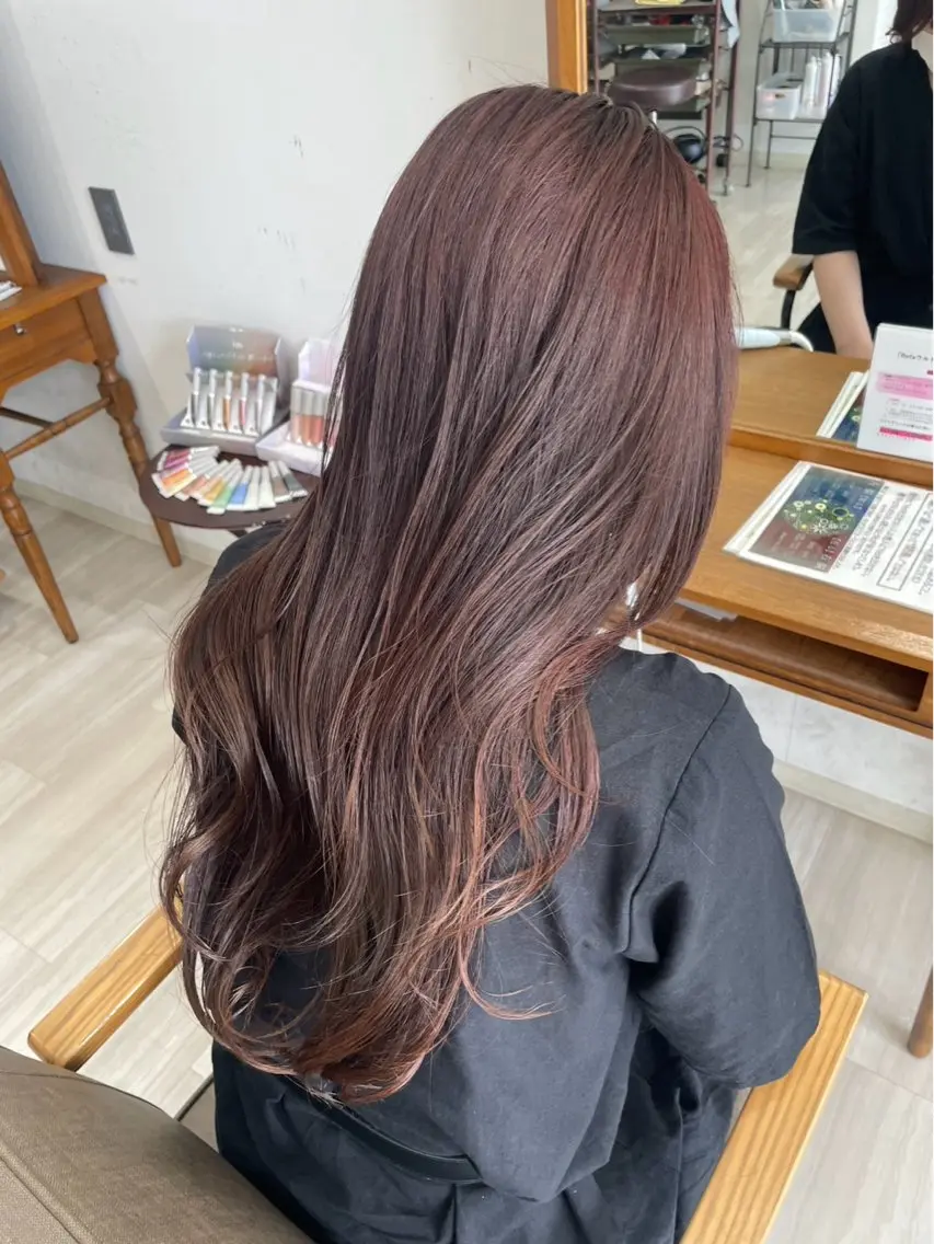 ロング ヘアカラー 🫧おおにし みか🫧のヘアスタイル
