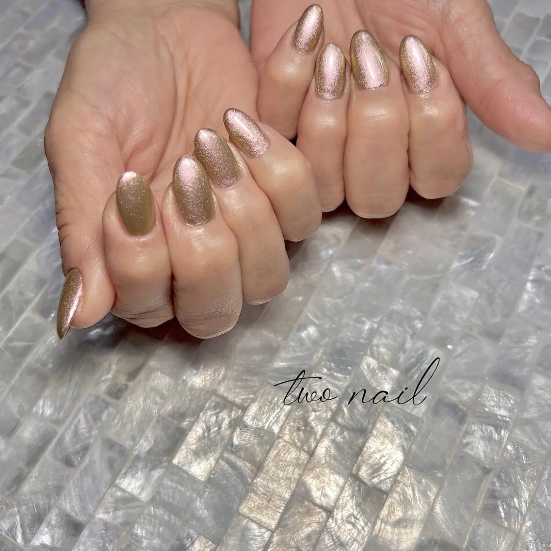 ネイル アートネイル ブラウン フットネイル ハート ニュアンスネイル ハンドネイル two nailのネイルデザイン