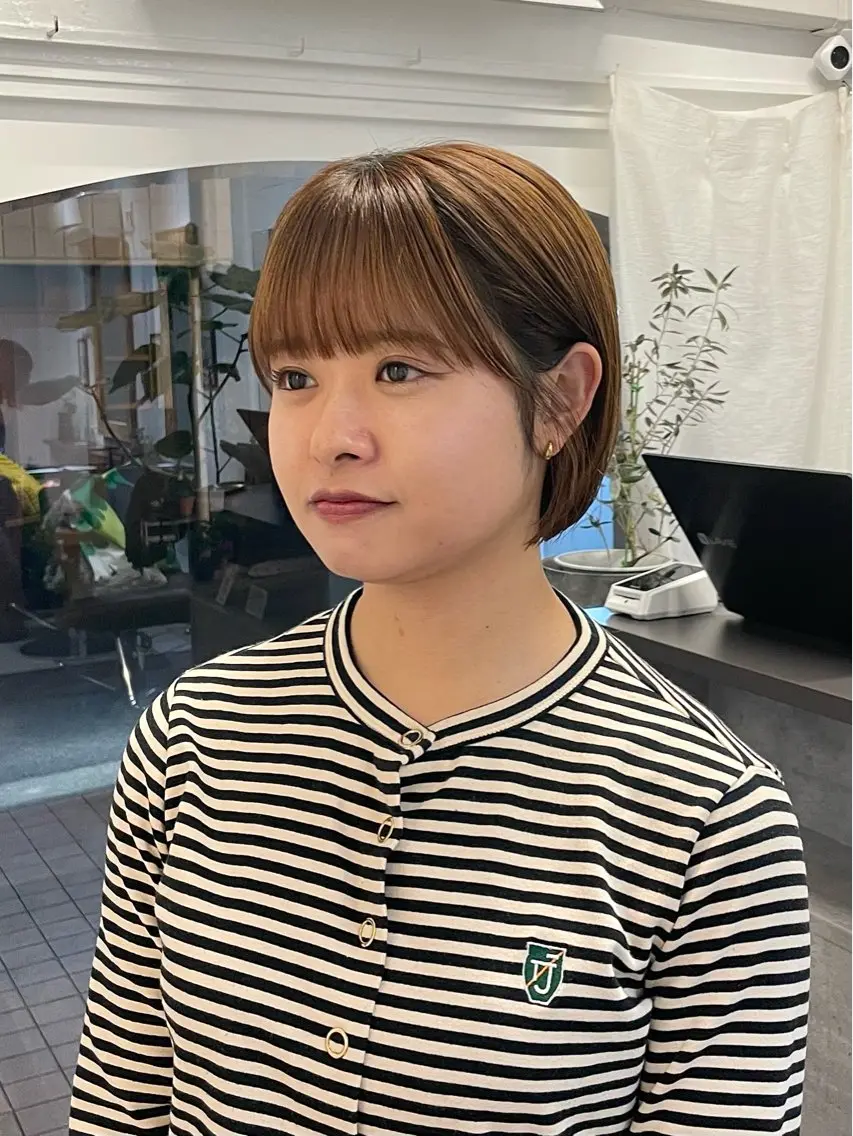 ❤️🔥期間限定❤️🔥《前髪・顔周りのみ⏩地毛風巻ける縮毛矯正💫》➕全体カット➕1stepトリートメント💖の写真