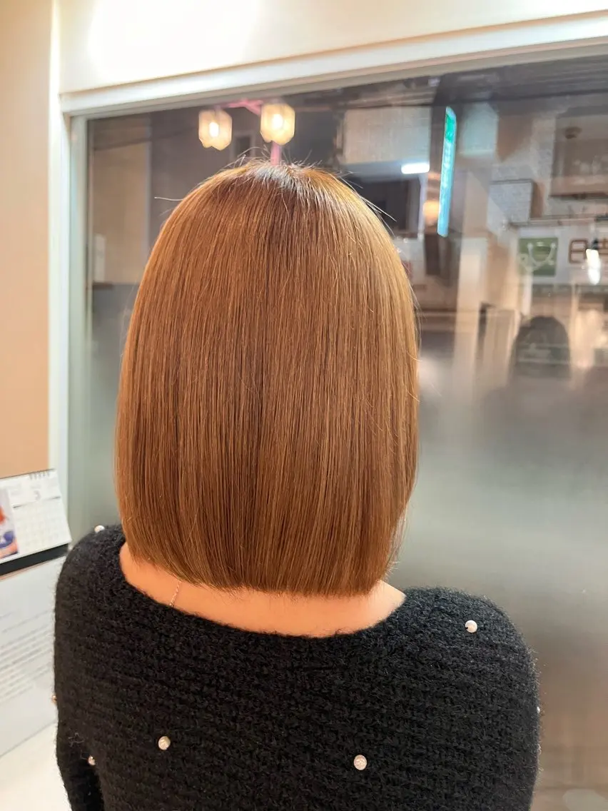 カラー ヘアカラー 川崎 唯華のヘアスタイル