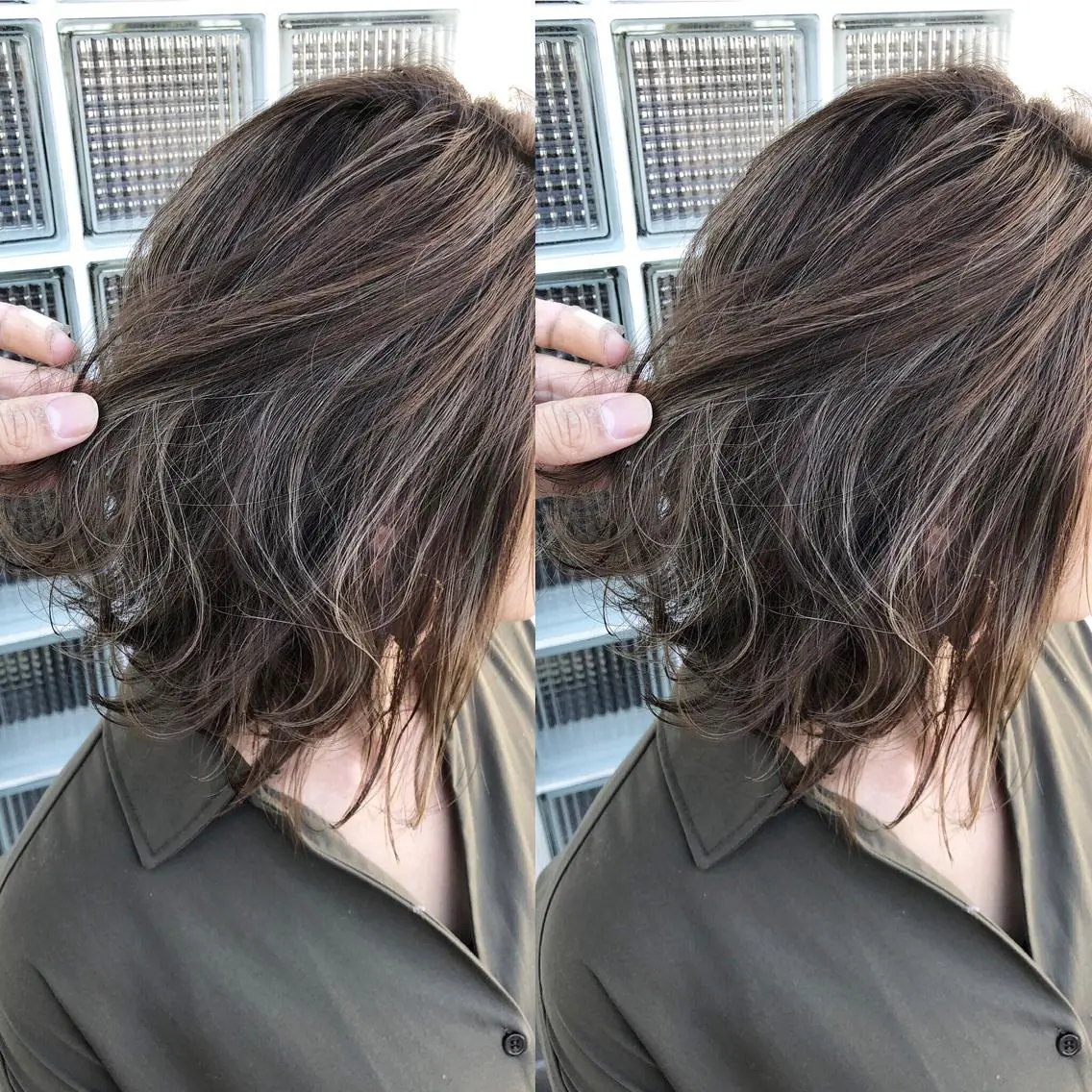 ミディアム カラー 具志 正太のヘアスタイル