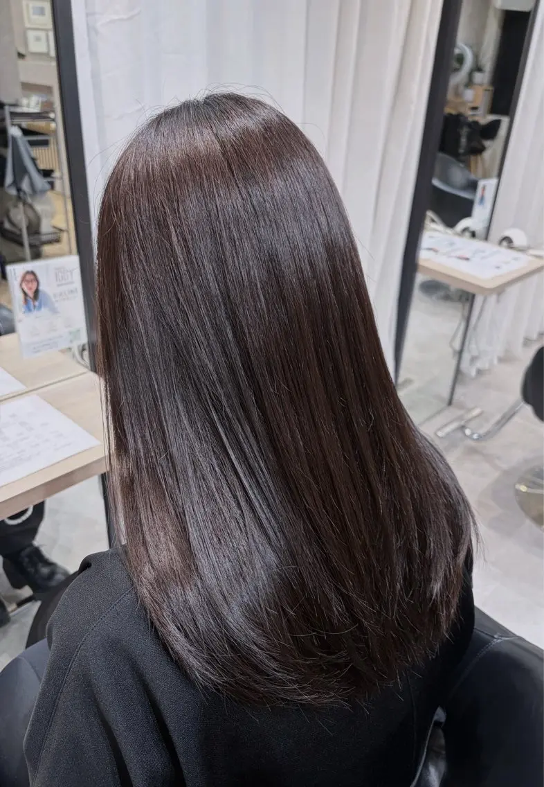 ロング カラー グレージュ ヘアカラー 透明感 艶カラー/ 村田 橙のヘアスタイル