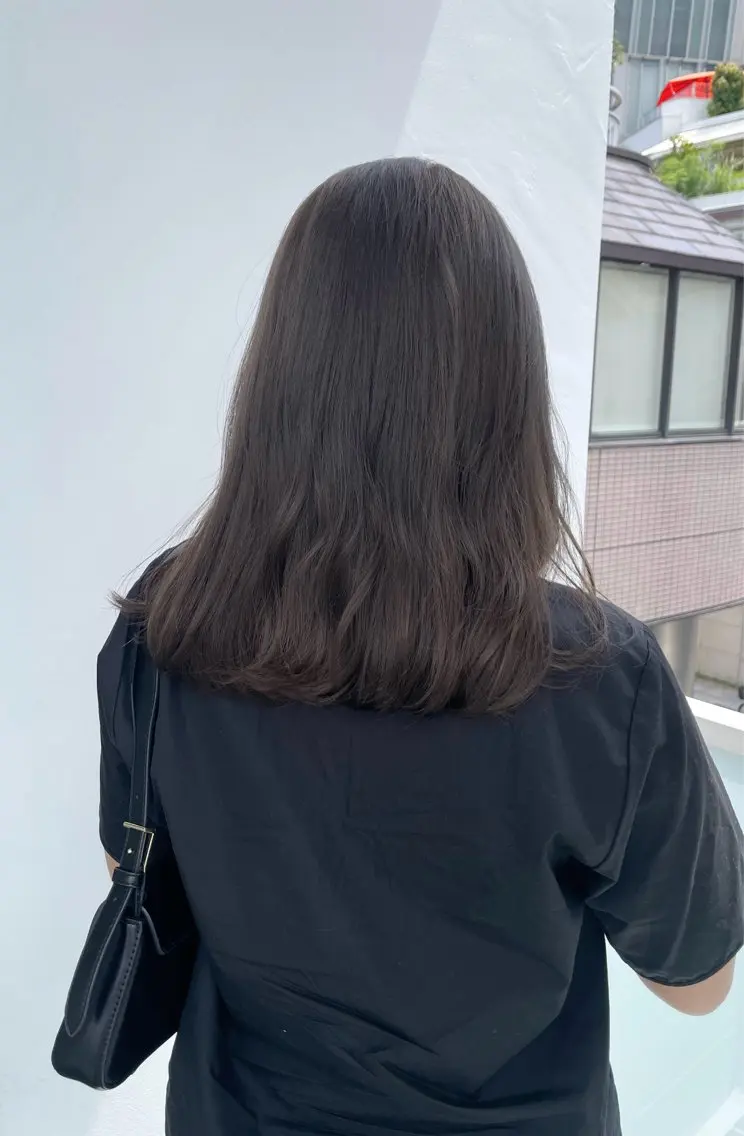 カラー ヘアカラー 透明感カラー ベージュ/mainaのヘアスタイル