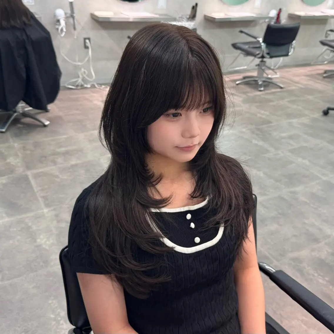 ロング カット 韓国特化🇰🇷千葉 /レイヤーカット竜生のヘアスタイル