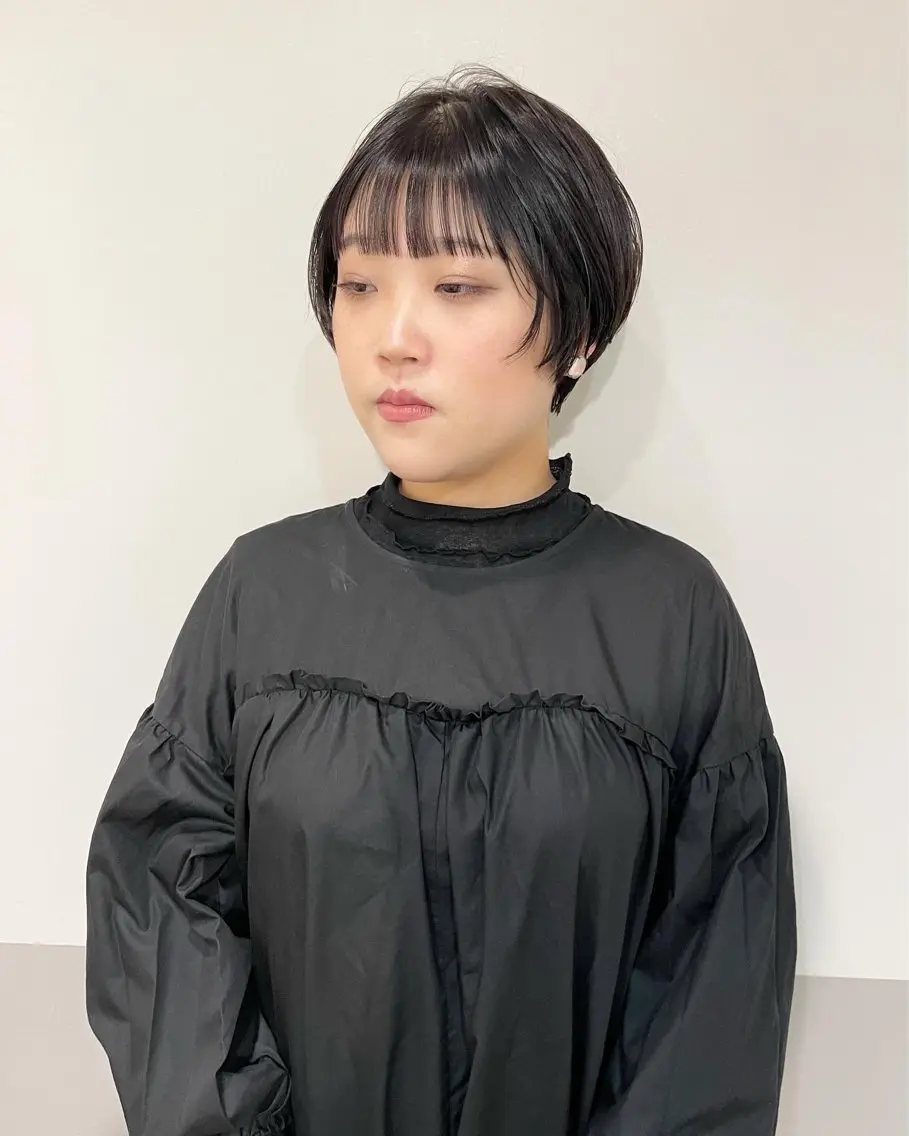 ショート カラー ヘアアレンジ カット ヘアカラー トリートメント ボブ/ミニボブ/ 立河今日子のヘアスタイル