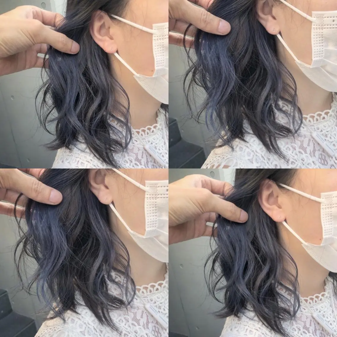 ミディアム カラー バレイヤージュ ミストバング ブリーチ ケアブリーチ デザインカラー カット ヘアカラー トリートメント 原宿サロン代表 デザインカラー伊藤卓のヘアスタイル