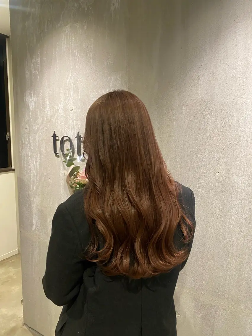ロング カラー ヘアカラー トリートメント 透明感カラー 天羅のヘアスタイル