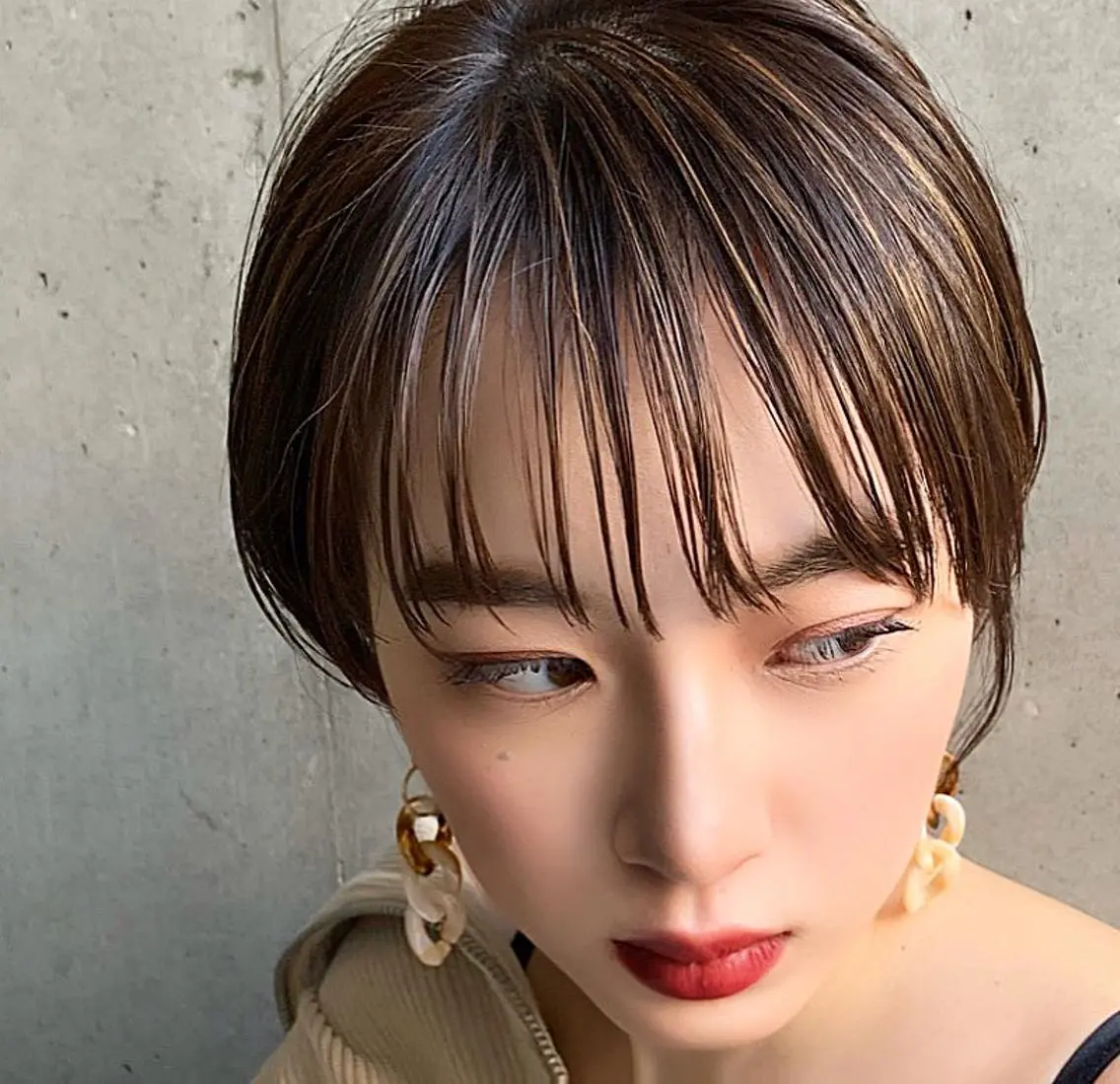 ショート くせ毛 ショートヘア SNS撮影用 髪質改善モデル募集のヘアスタイル