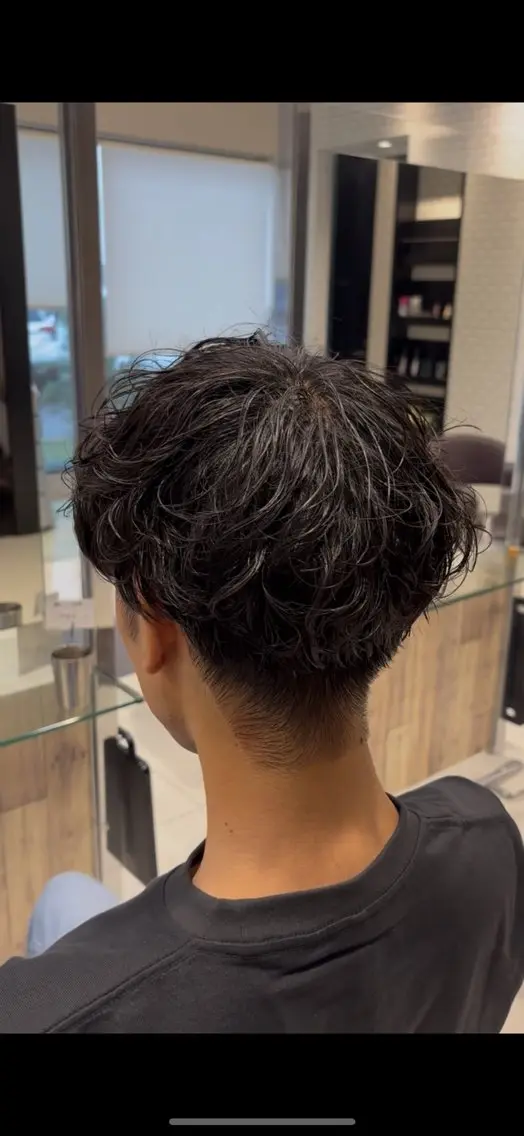 メンズ カット パーマ 目崎 丞のヘアスタイル