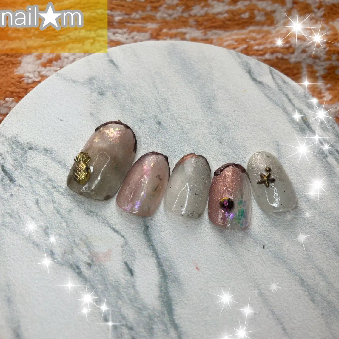 ネイル グラデーション マグネットネイル NAIL★M 真紀のネイルデザイン