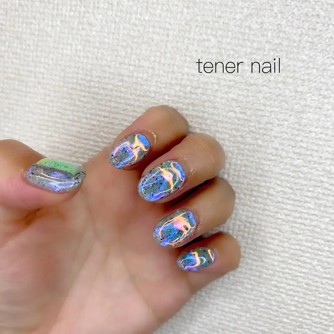ネイル 氷ネイル・うるうるネイル テネルネイル tener nailのネイルデザイン